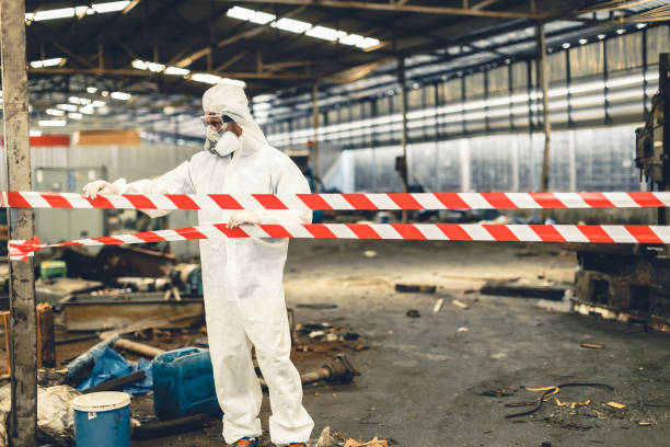 Professional Infectious Disease Decontamination technician working in Howard, WI